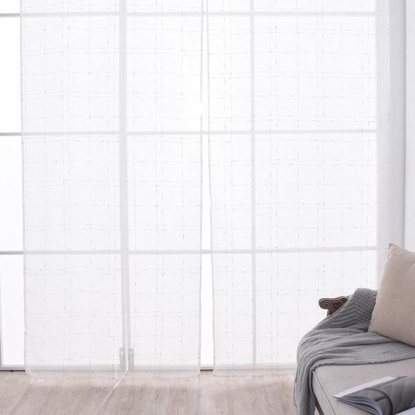 

Minimalist Single Panel Sheer Curtain, White