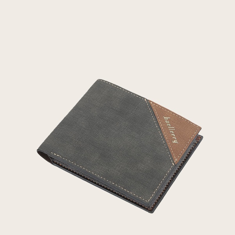 

Guys Letter Graphic Fold Over Wallet, Dark grey