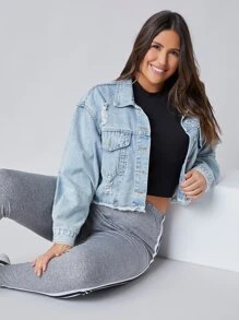 SHEIN BASICS 大碼小高領短版背心上衣 - 黑色 - 查看 3