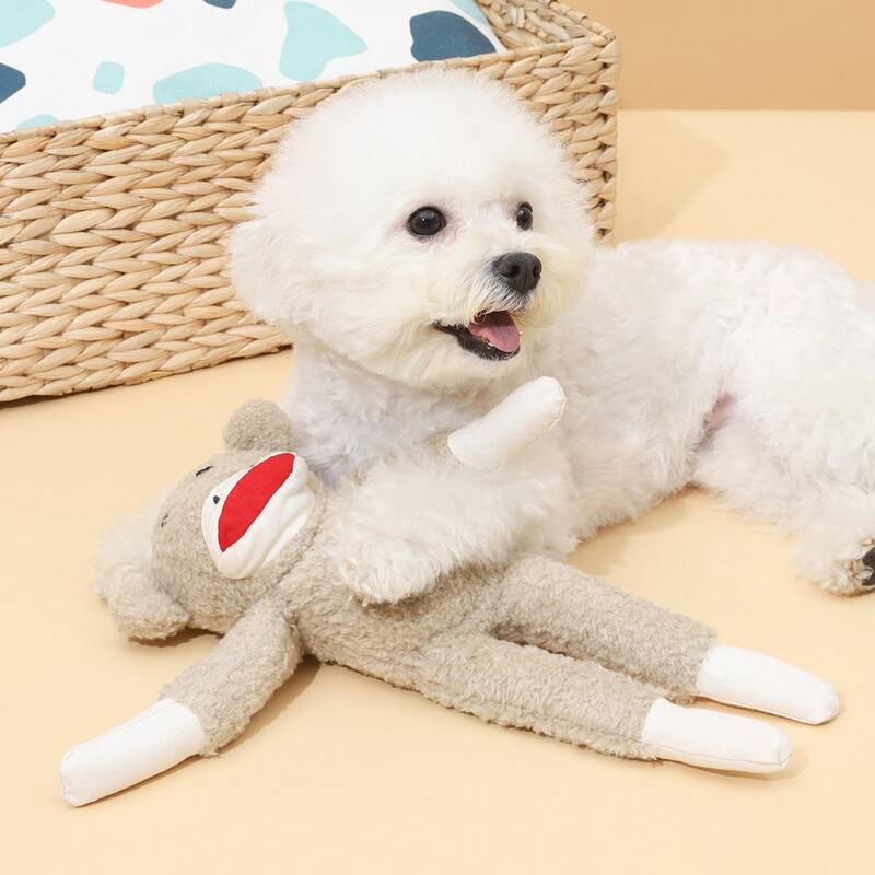 

Cartoon Shaped Dog Chew Toy, Apricot