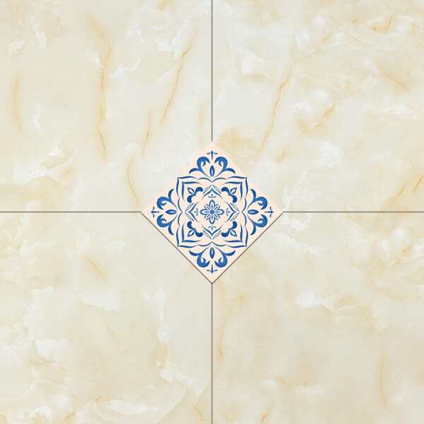

21pcs Diagonal Tile Sticker, Multicolor