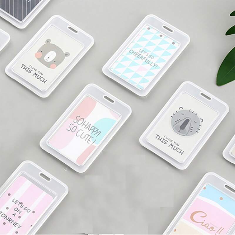 

1pc Random Pattern Id Card Holder, Multicolor