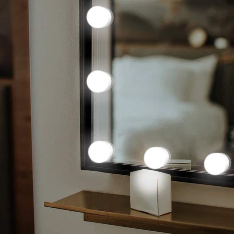 

10pcs Mirror Light Bulb, Multicolor