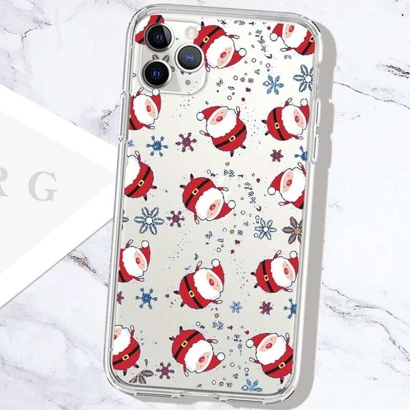

Christmas Santa Claus iPhone Case, Clear
