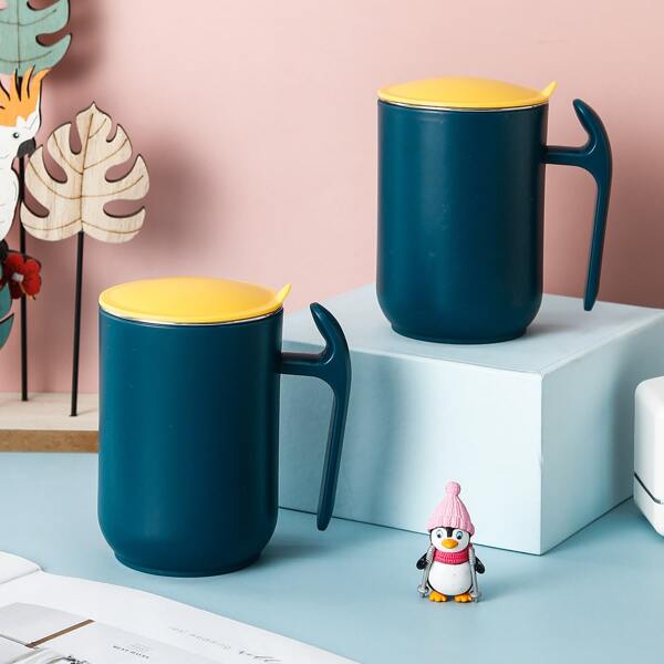 

1pc Stainless Steel Water Cup, Teal blue