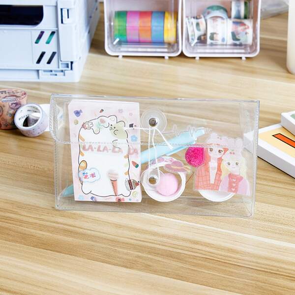 

1pc Clear Pencil Bag
