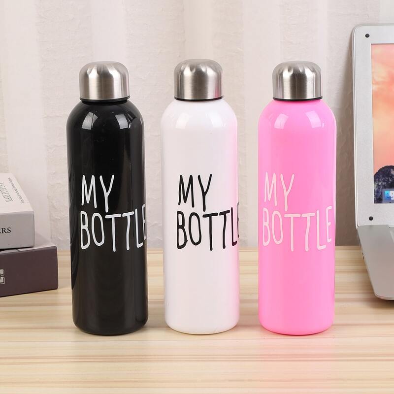 

1pc My Bottle Graphic Vacuum Cup, Multicolor