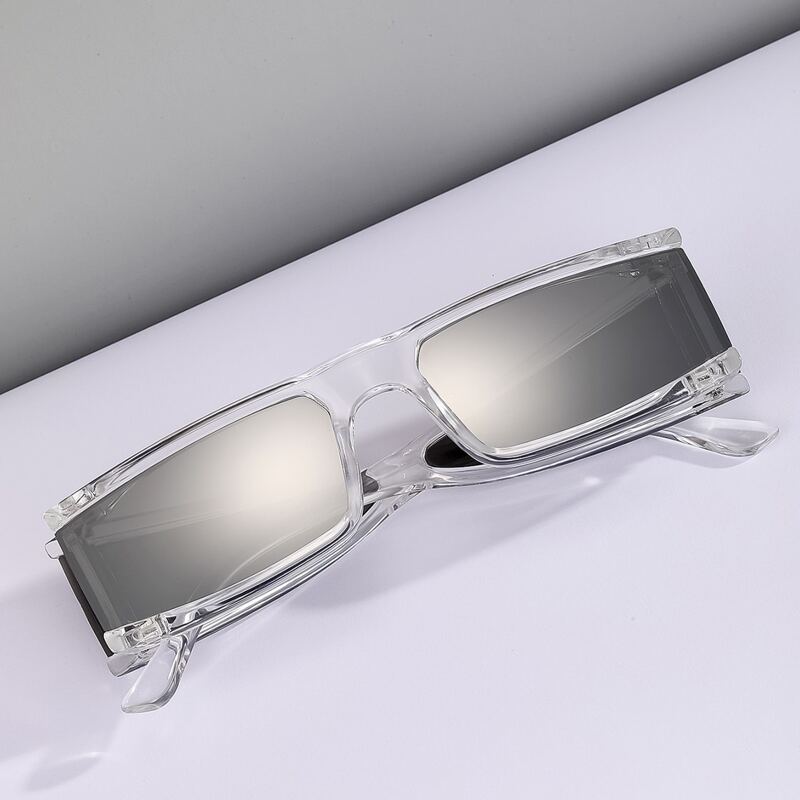

Guys Square Acrylic Frame Sunglasses, Light grey