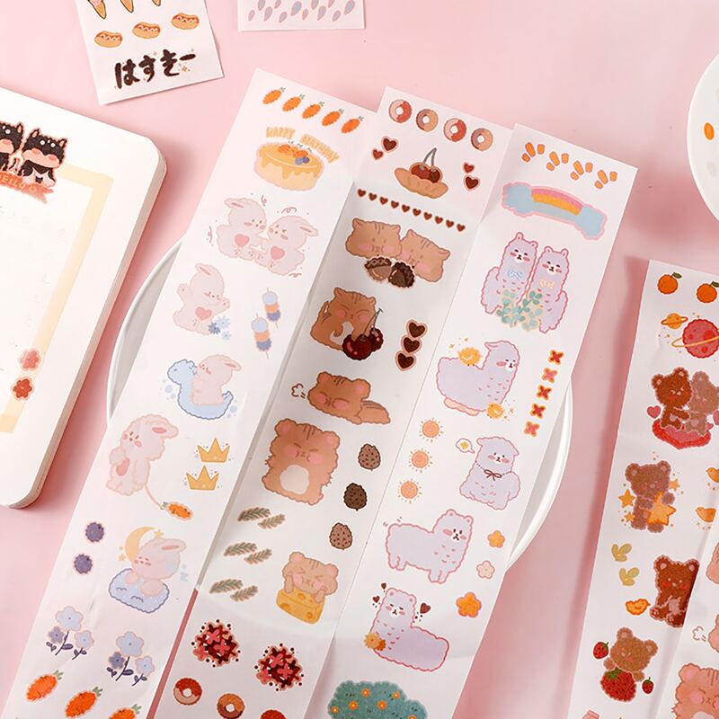 

1sheet Cartoon Graphic Random Sticker, Multicolor