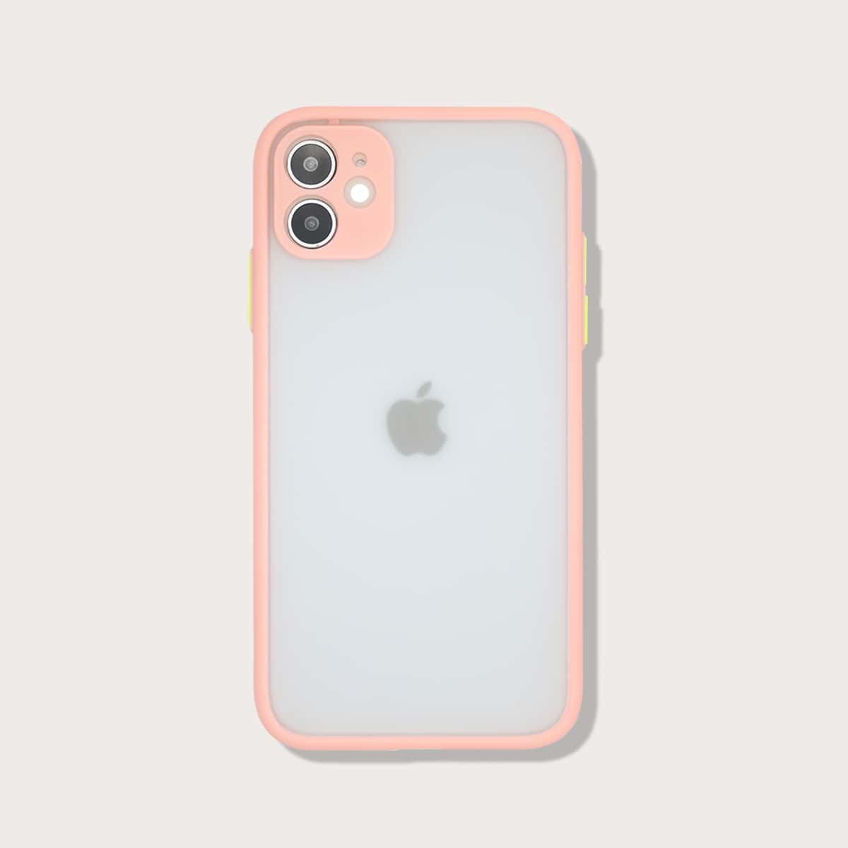 

Contrast Frame Matte iPhone Case, Clear
