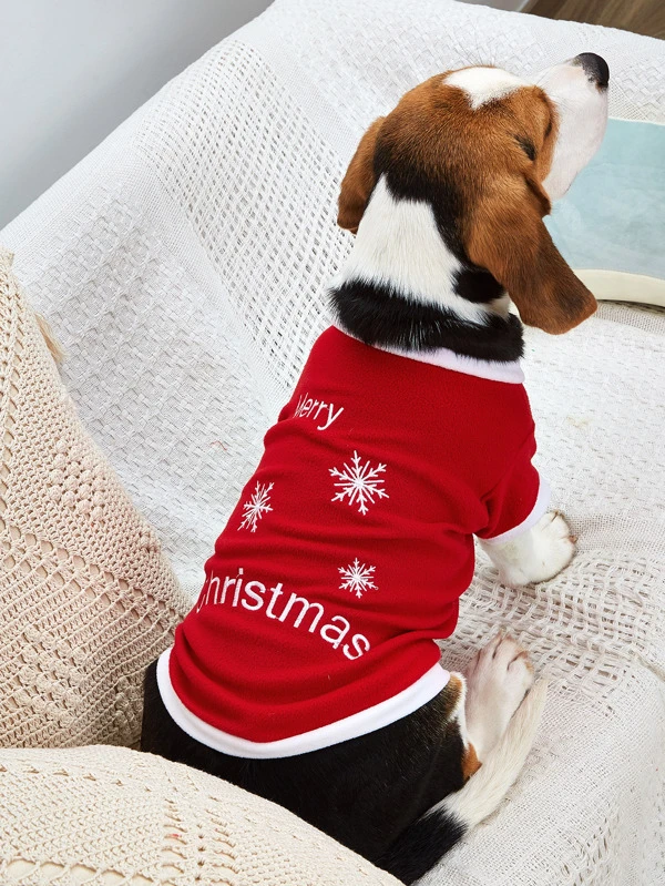 embroidered dog sweater