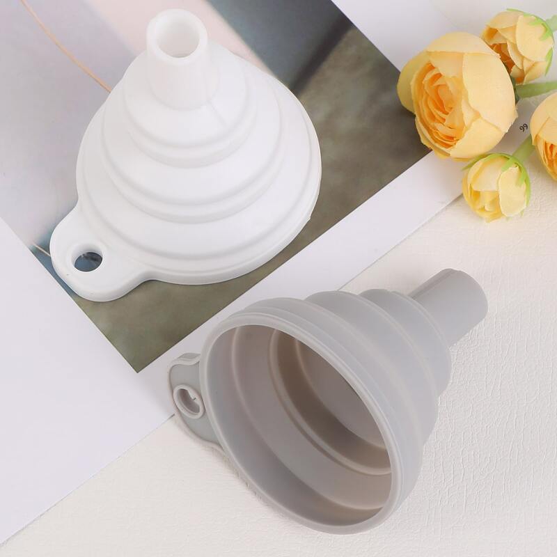 

1pc Random Silicone Folding Funnel, Multicolor