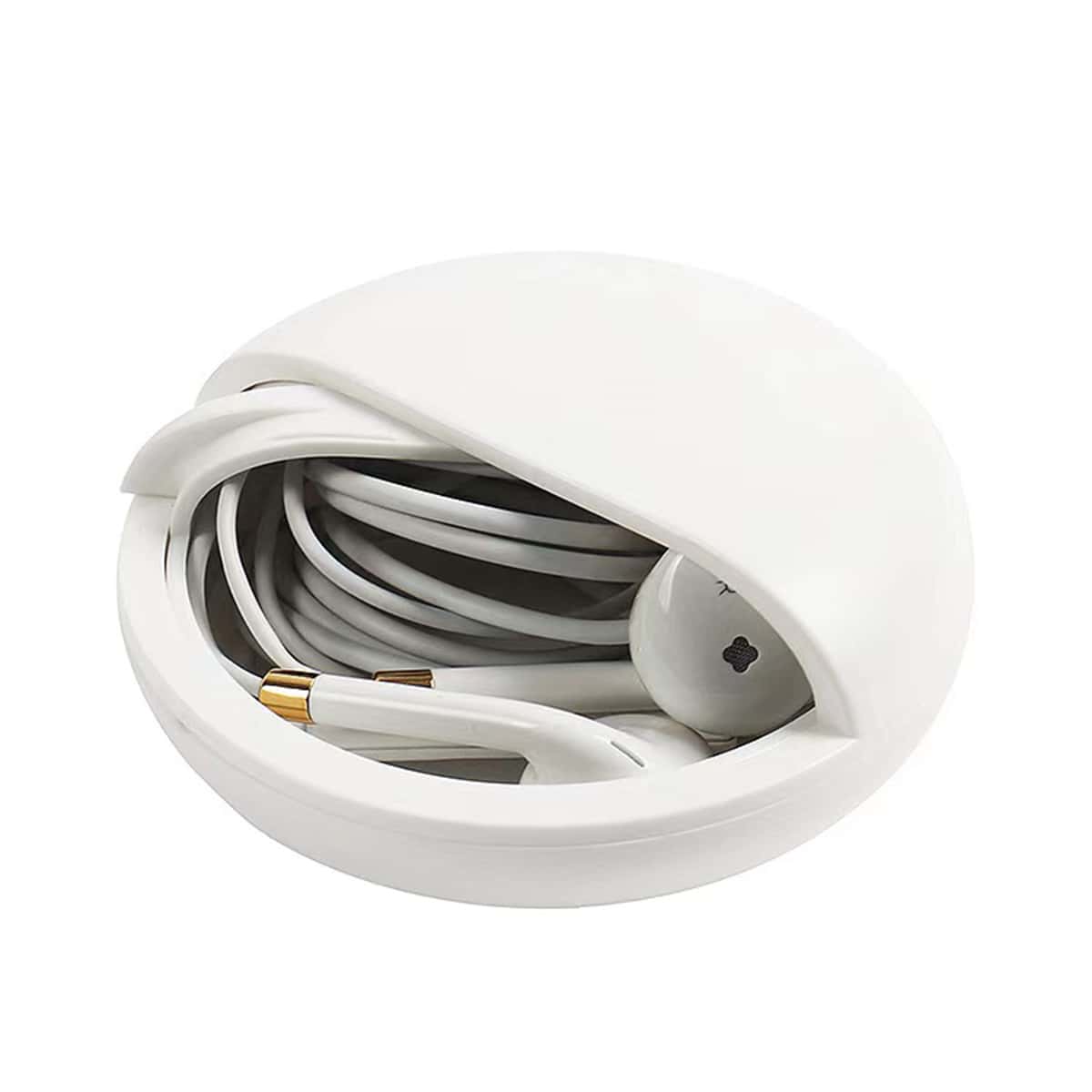 

1pc Data Cable Storage Box, White