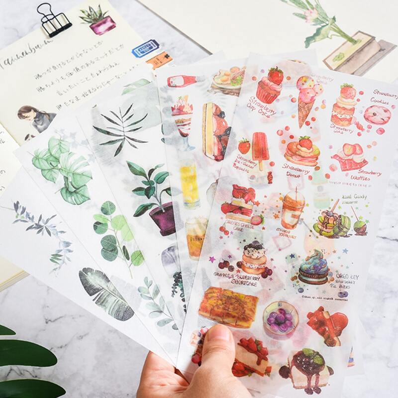 

3sheet Random Mixed Pattern Hand Account Sticker, Multicolor