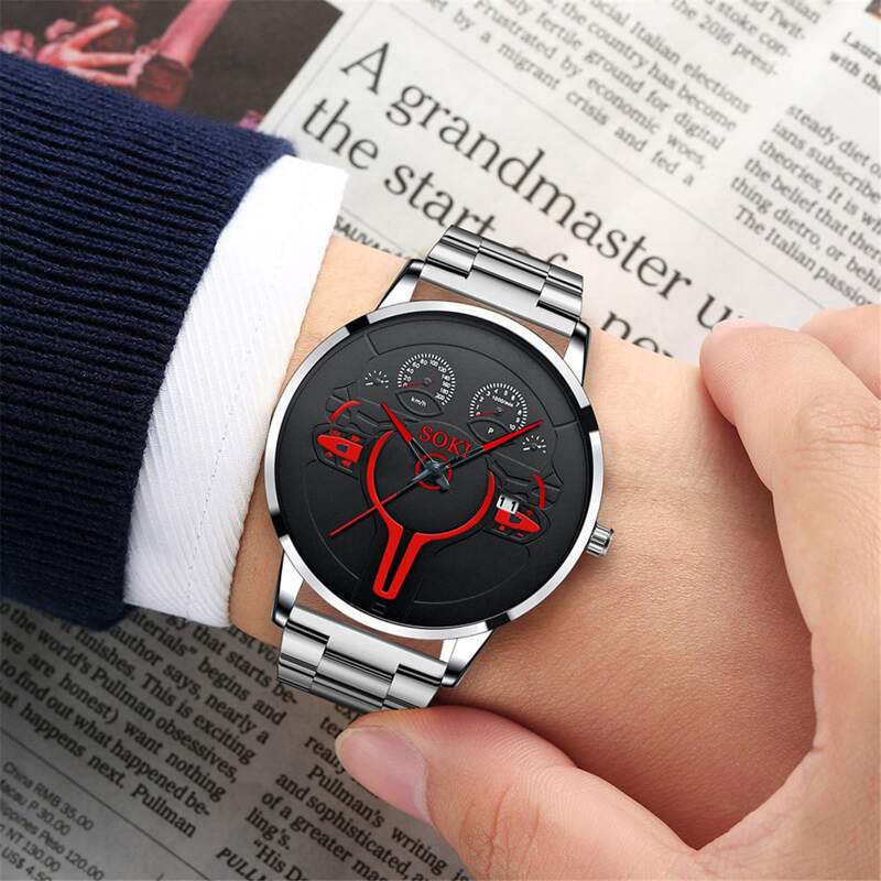 

Guys Round Pointer Date Quartz Watch