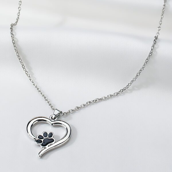 

Heart Charm Necklace, Silver