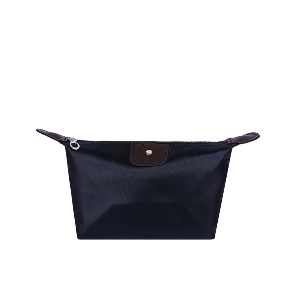 

Simple Zipper Makeup Bag, Black