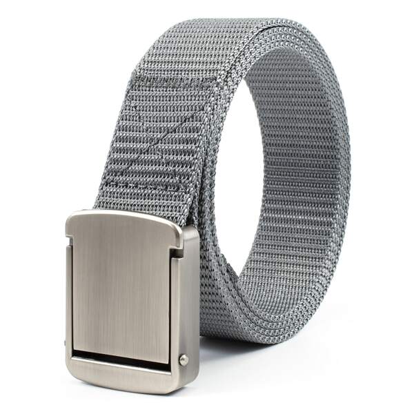 

Men Plain Tape Belt, Grey