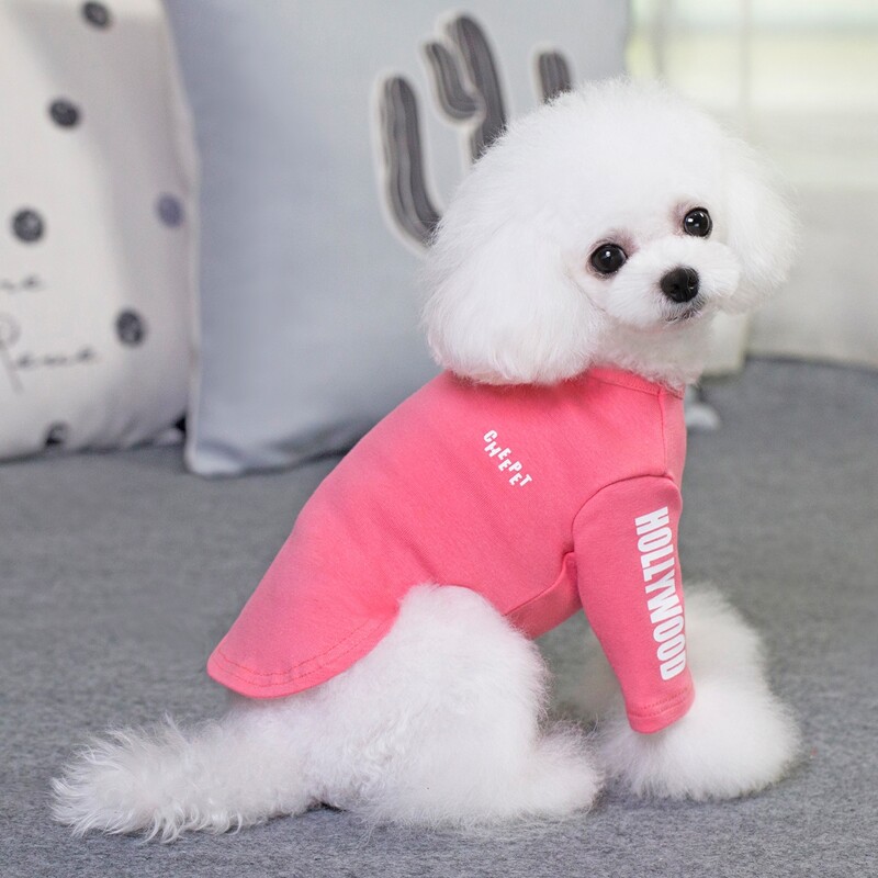 

Letter Graphic Dog Top, Pink