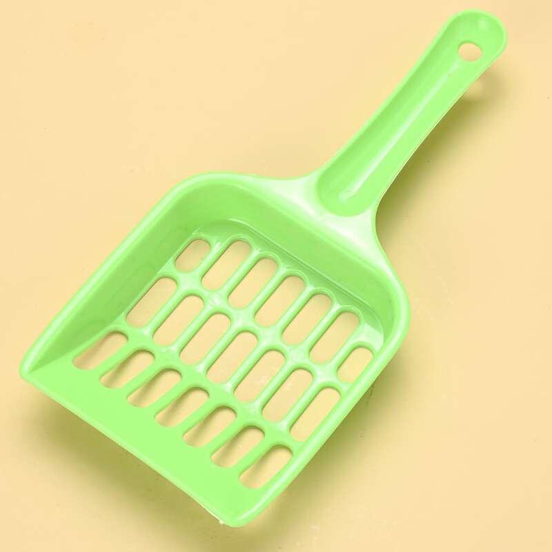 

Solid Hollow Out Cat Litter Scoop, Green