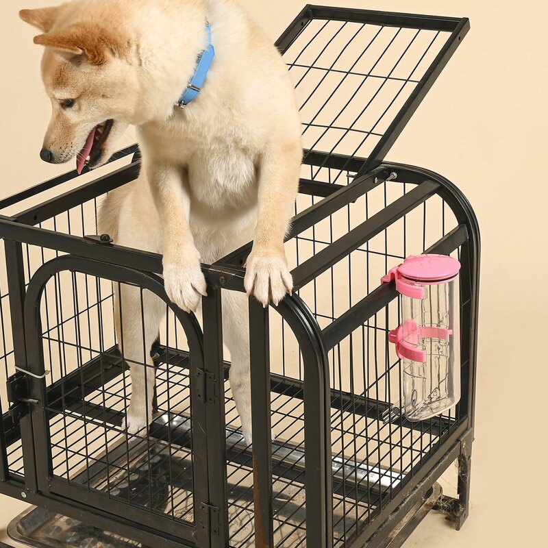 

1pc Hanging Dog Water Feeder, Pink