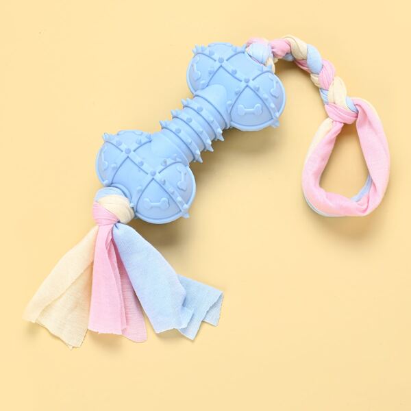 

Braided Rag Bone Shaped Dog Toy, Multicolor