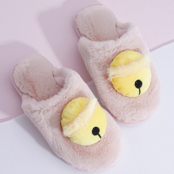 

Cartoon Bells Decor Slippers, Baby pink