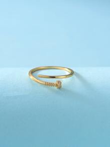 Anillo con diseño tornillo - Amarillo Oro - Ver 4