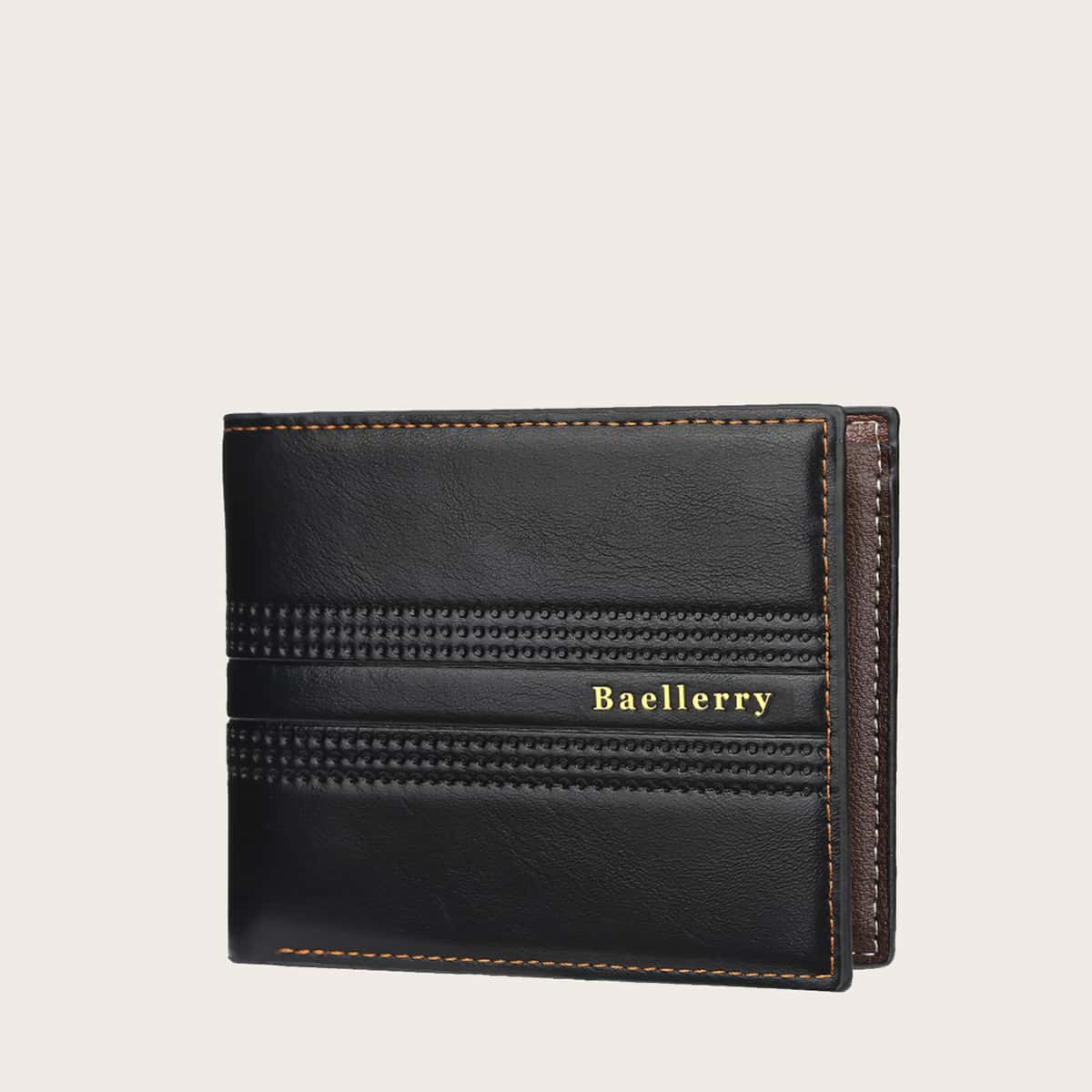 

Guys Letter Graphic Textured Purse, Black