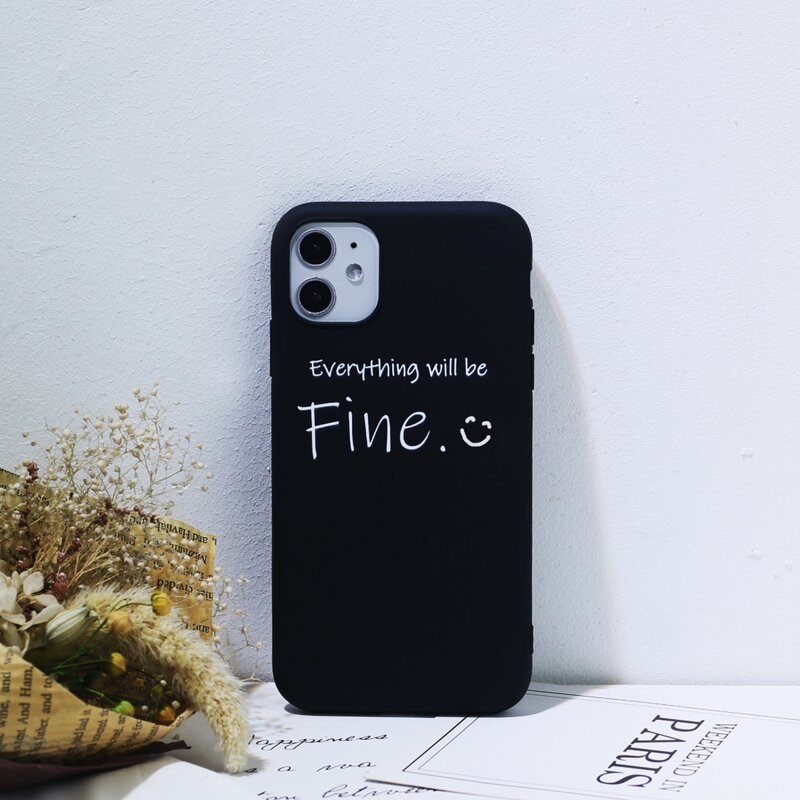 

Slogan Graphic iPhone Case, Black