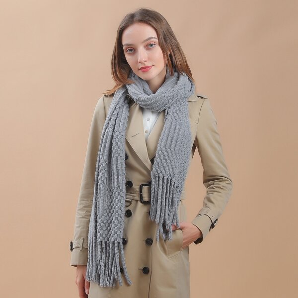 

Simple Plain Scarf, Grey