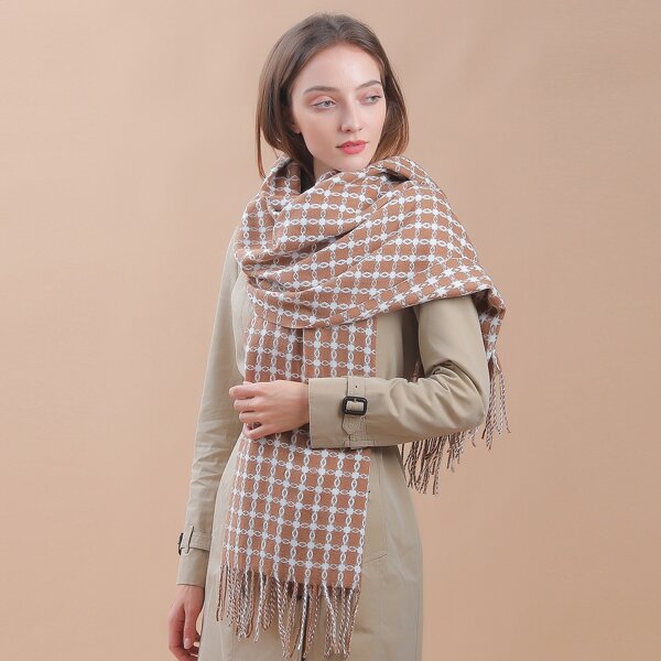 

Plaid Pattern Scarf, Multicolor