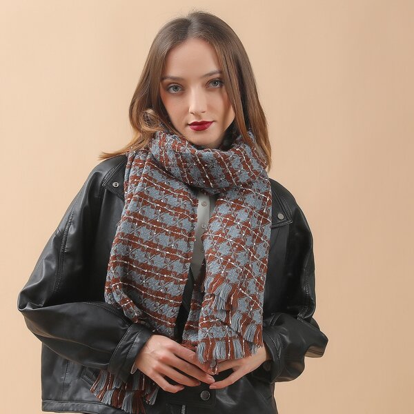 

Geometric Pattern Scarf, Multicolor