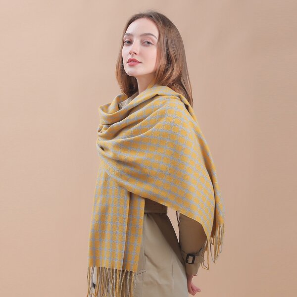 

Plaid Pattern Scarf, Multicolor