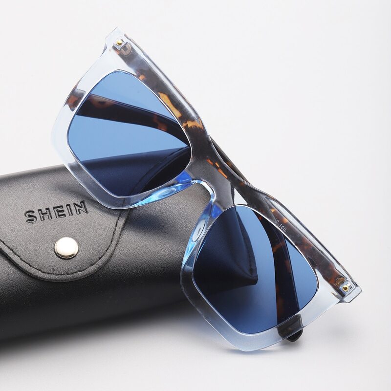 

Guys Clear Frame Sunglasses, Baby blue