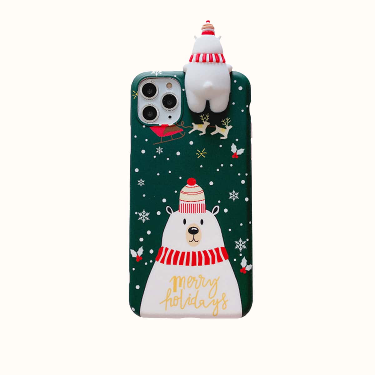 

Christmas Bear Phone Case, Multicolor