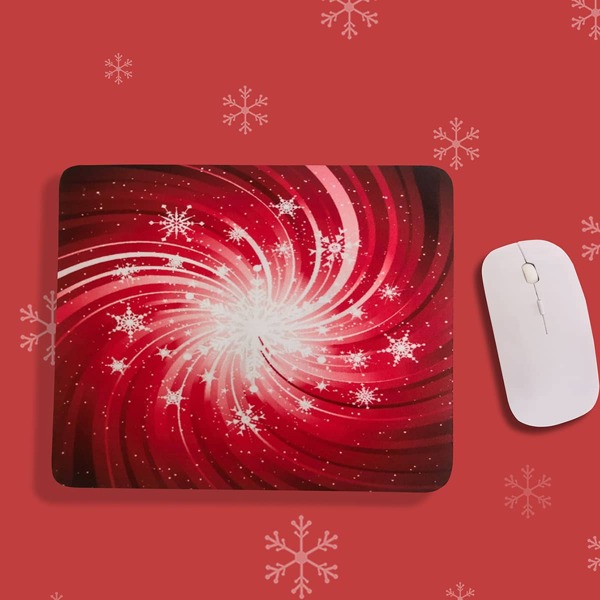 

Snowflake Pattern Mouse Pad, Multicolor