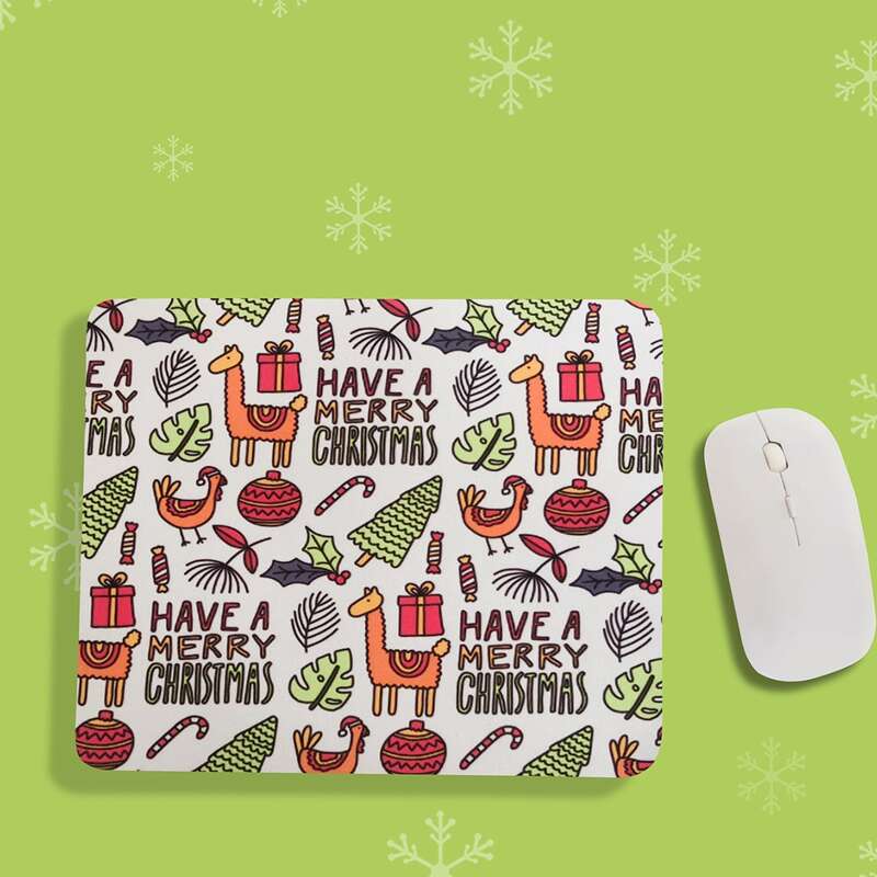 

Christmas Cartoon Graphic Mouse Pad, Multicolor