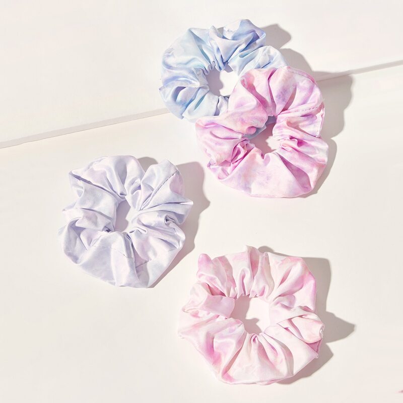 

4pcs Tie Dye Scrunchie, Multicolor