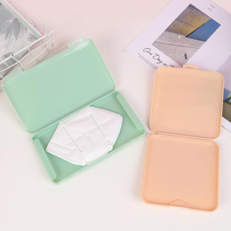 

1pc Random Color Face Mask Box, Multicolor