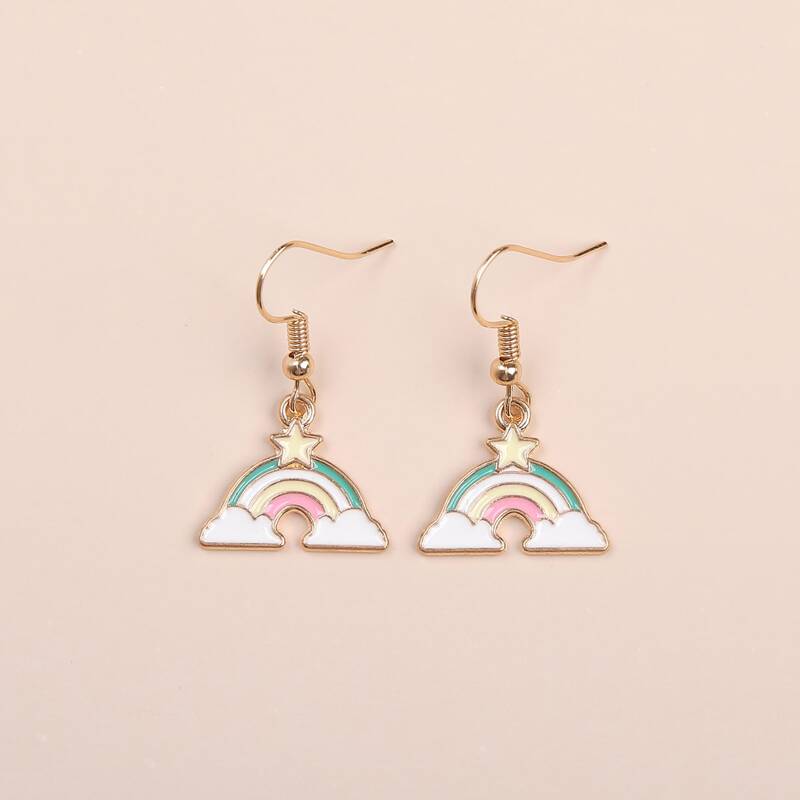 

Rainbow Drop Earrings, Multicolor