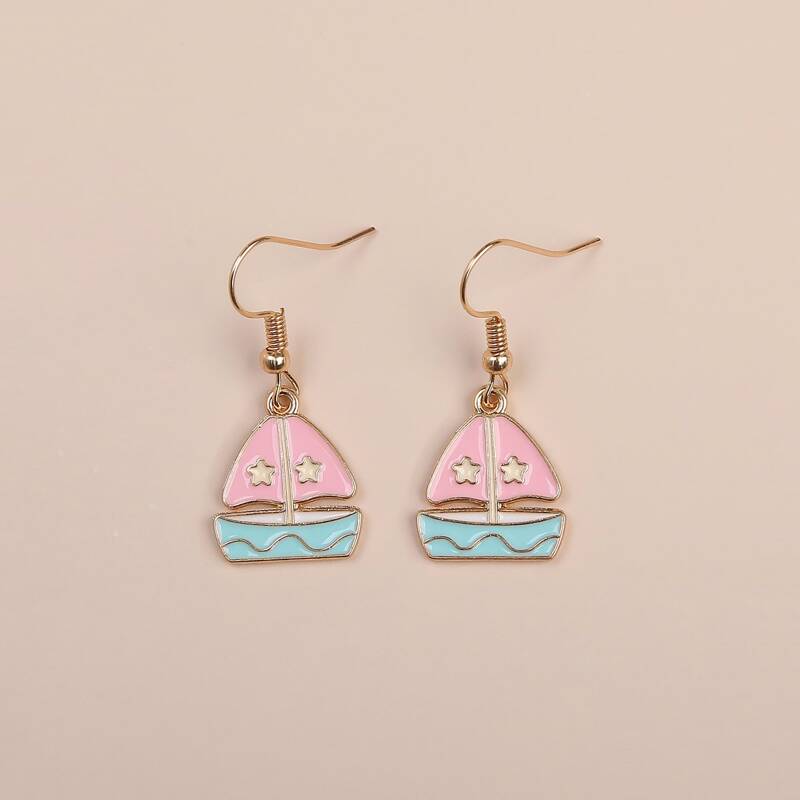 

Sailboat Drop Earrings, Multicolor