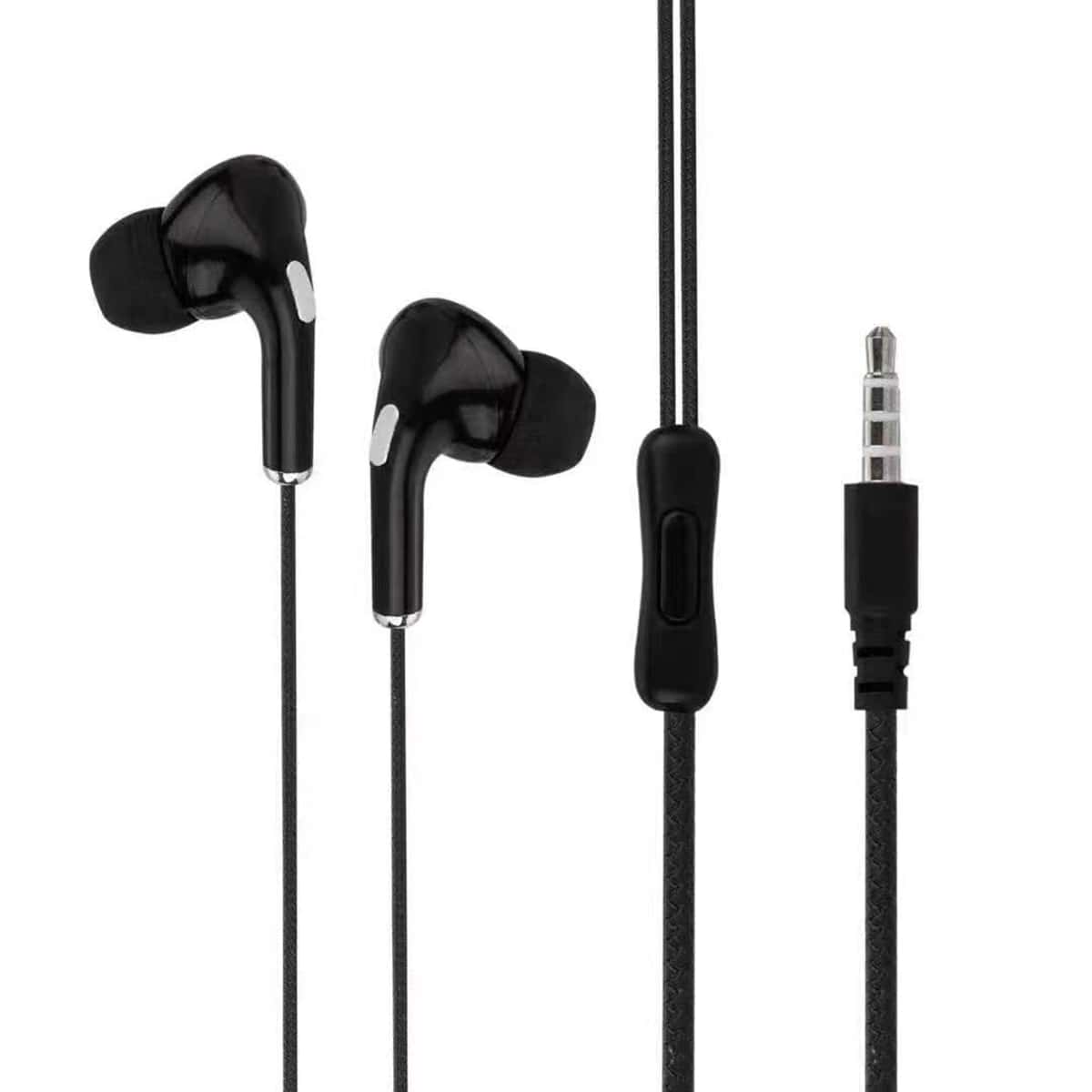 

1pc Solid In-ear Headphone, Black