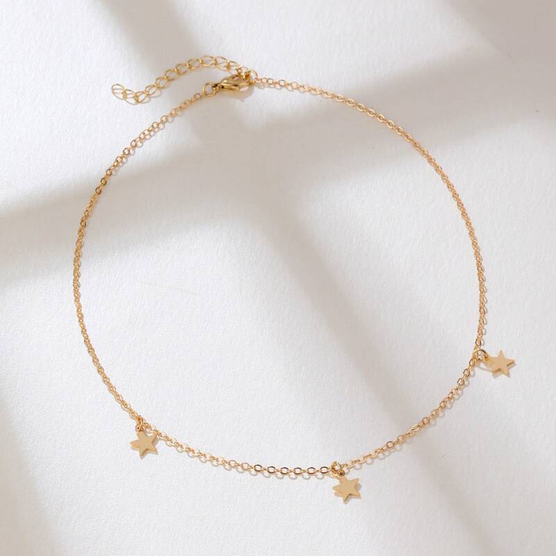 

Star Chain Necklace, Gold