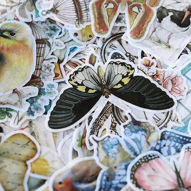 

60pcs Mixed Pattern Random Sticker, Multicolor