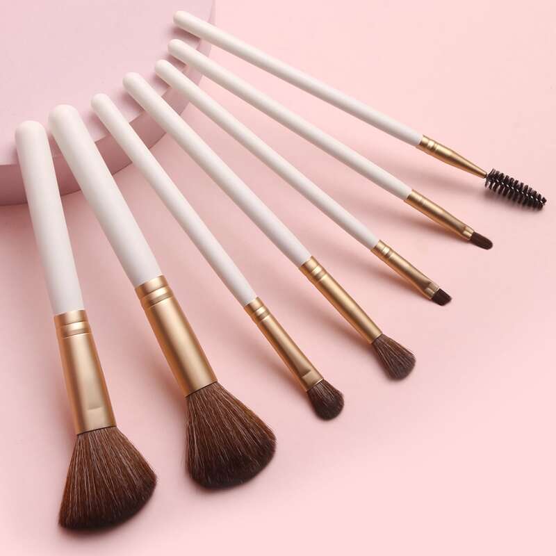 

7pcs Makeup Brush Set, White