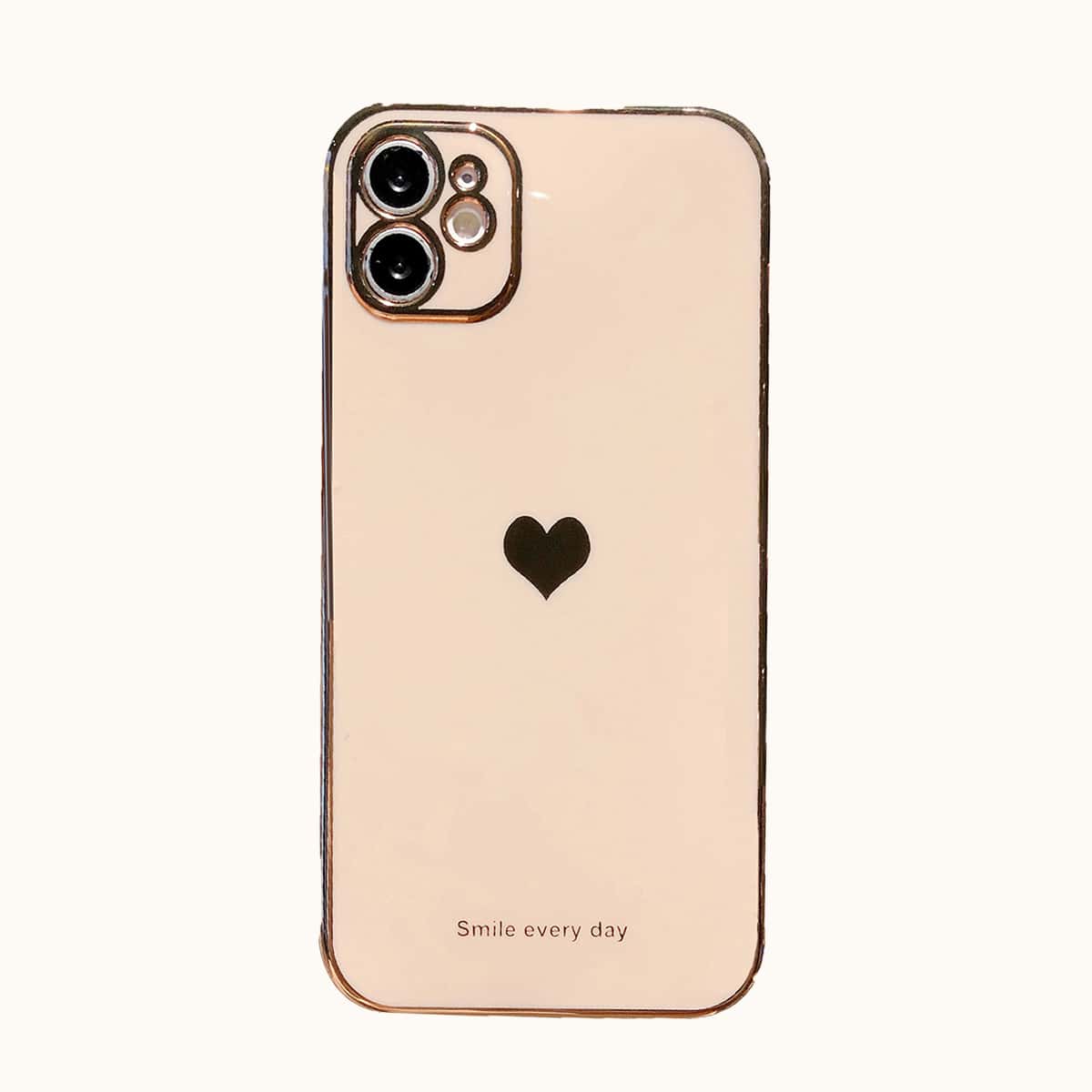 

Heart iPhone Case, Gold