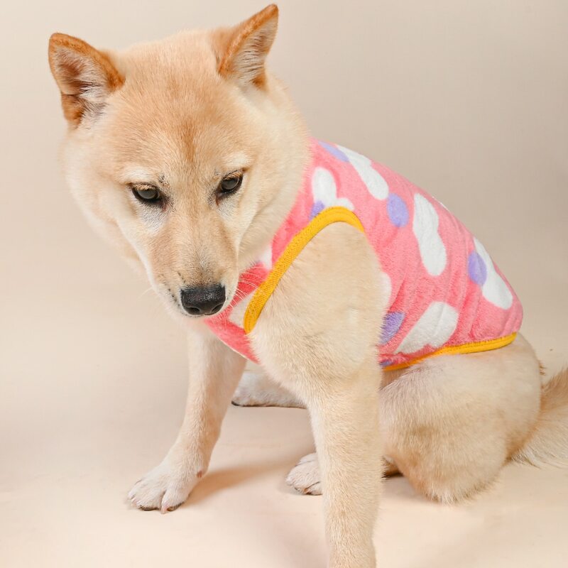 

Heart Pattern Dog Tank, Pink