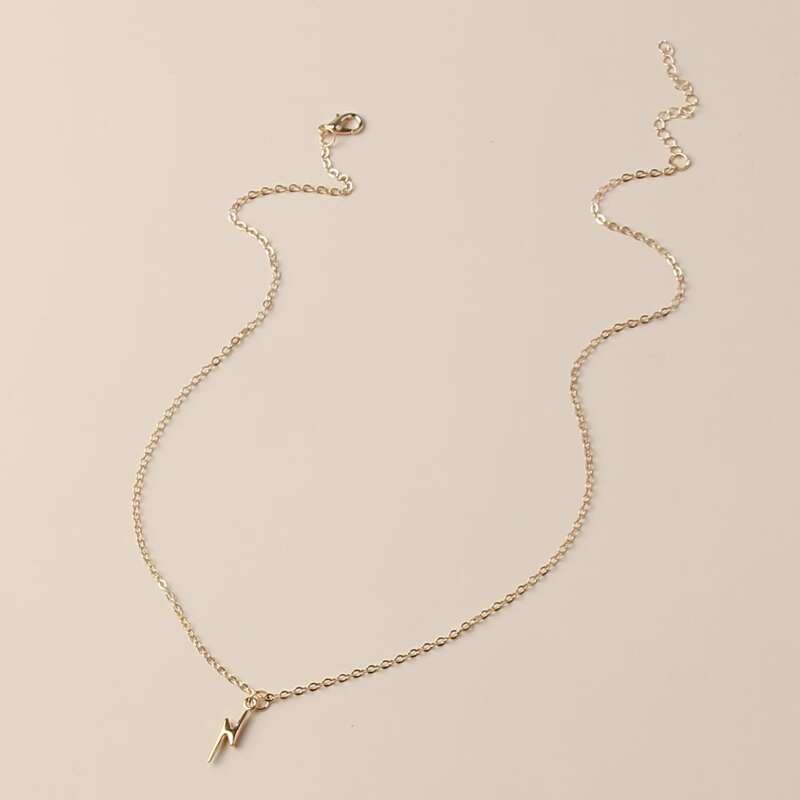 

Thunder Pendant Necklace, Gold