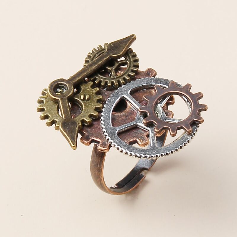 

Gear Decor Ring, Bronze
